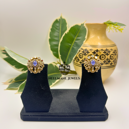 Purple Gem neckless set