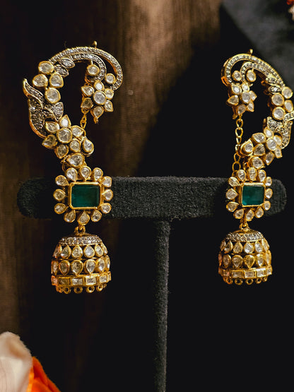 MOISSANITE POLKI JUMKI