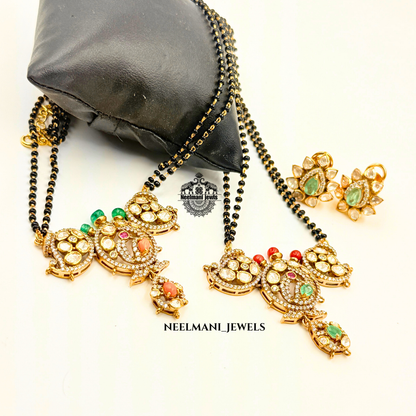 Peacock pendant Mangalsutra