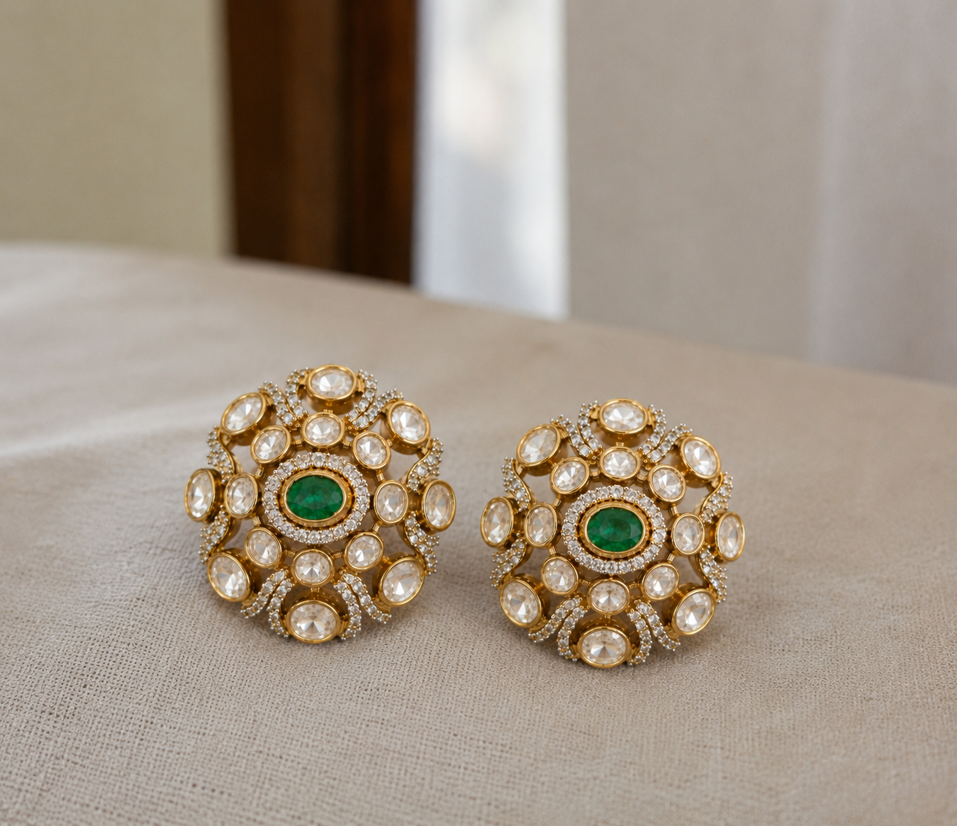 Aarvika Kundan Earrings
