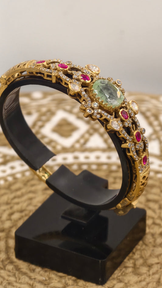 Luxury gold look silver bracelet for girls