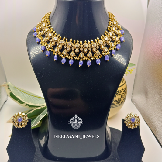 Purple Gem neckless set