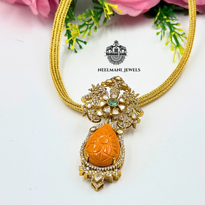 Coral 925 Silver Pendant Set for Girls & Women | New Trendy Design