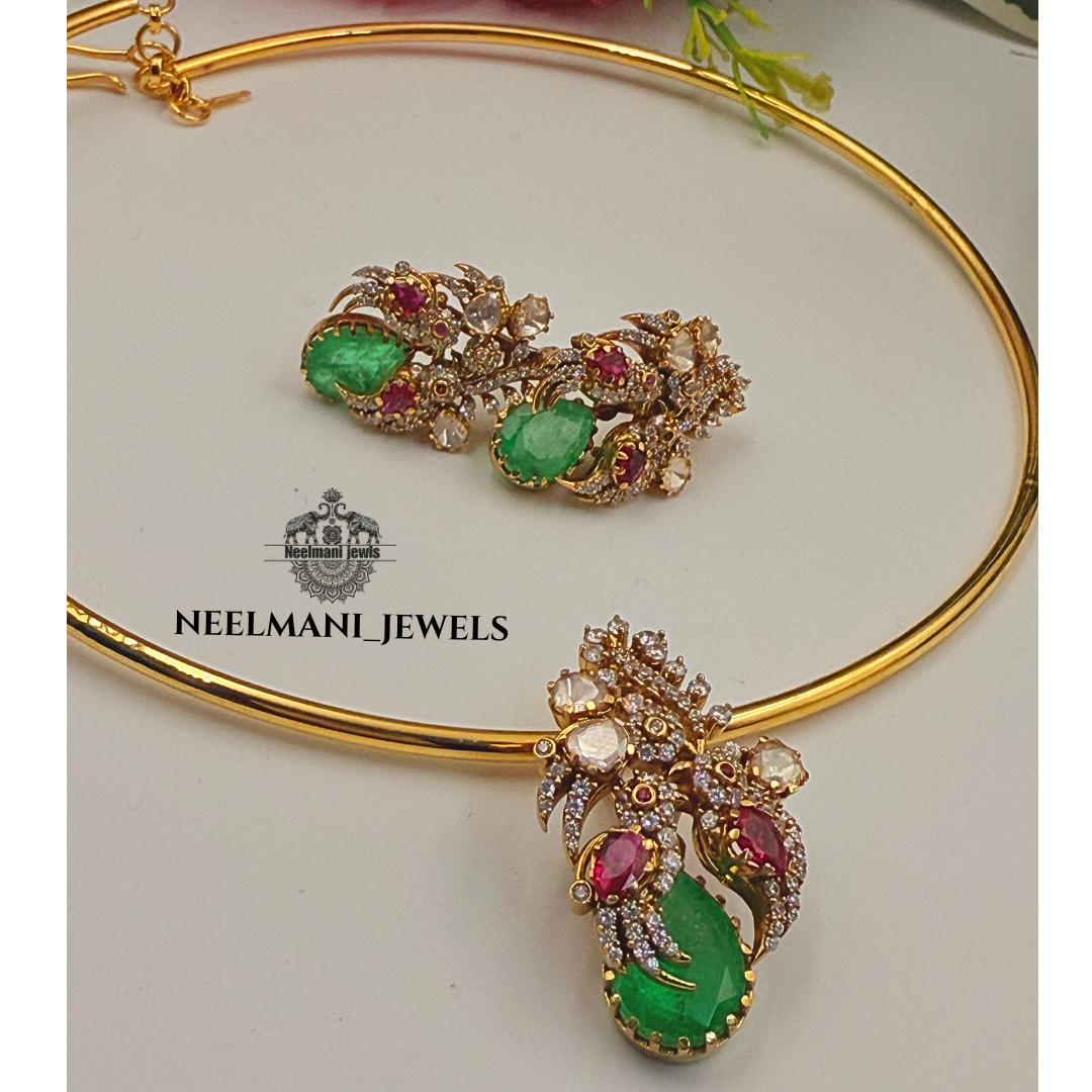 Bird Pendant Set for Girls & Women | Trendy Necklace Earrings Set
