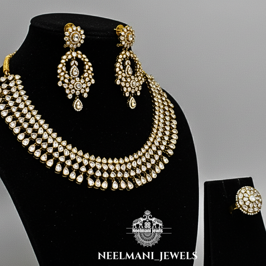 bridal polki necklace