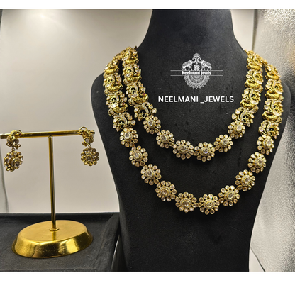 Designer Long Necklace Set with Earrings | Latest Design Bridal Set