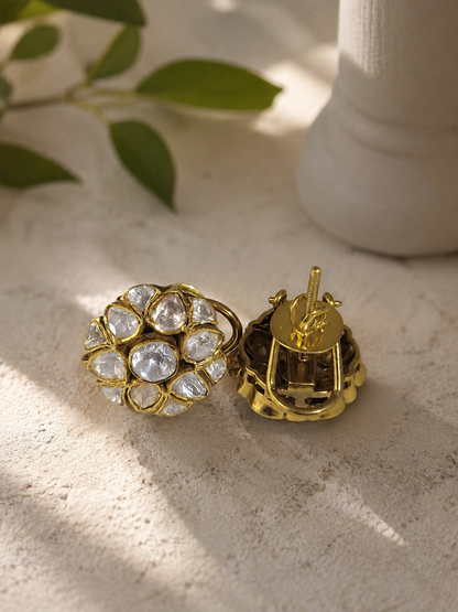 Lowest Price Polki Kundan Floral Earrings | Buy Now Designer Wedding Earrings | New Arrival | Trending Now | Premium Quality | COD Available