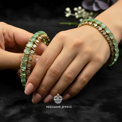 Russian Emerald Bangle