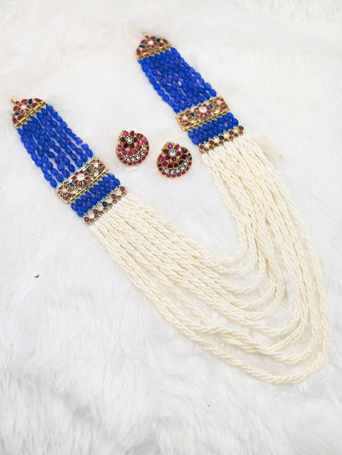 pearl necklace for saree, pearl haar for lehenga, wedding pearl jewellery, bridal pearl necklace,