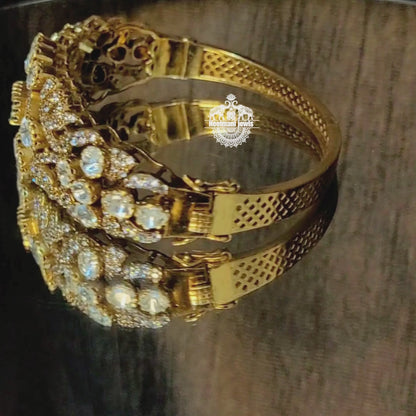 Moissanite Polki Bangle